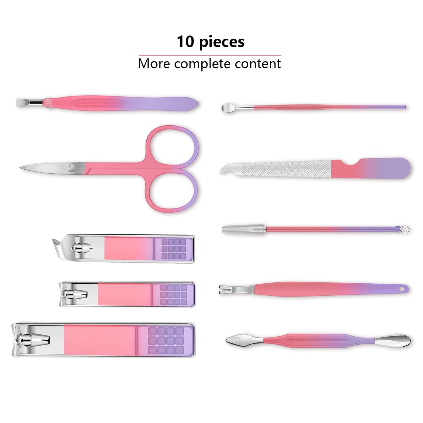 - Manicure Set | 10pcs Professional Nail Clippers Kit -