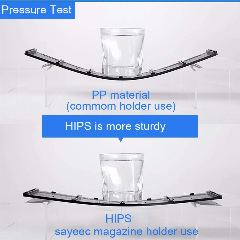 - SAYEEC Sturdy Desktop 4 Sections Plastic Magazine Holders | Frames File Dividers -