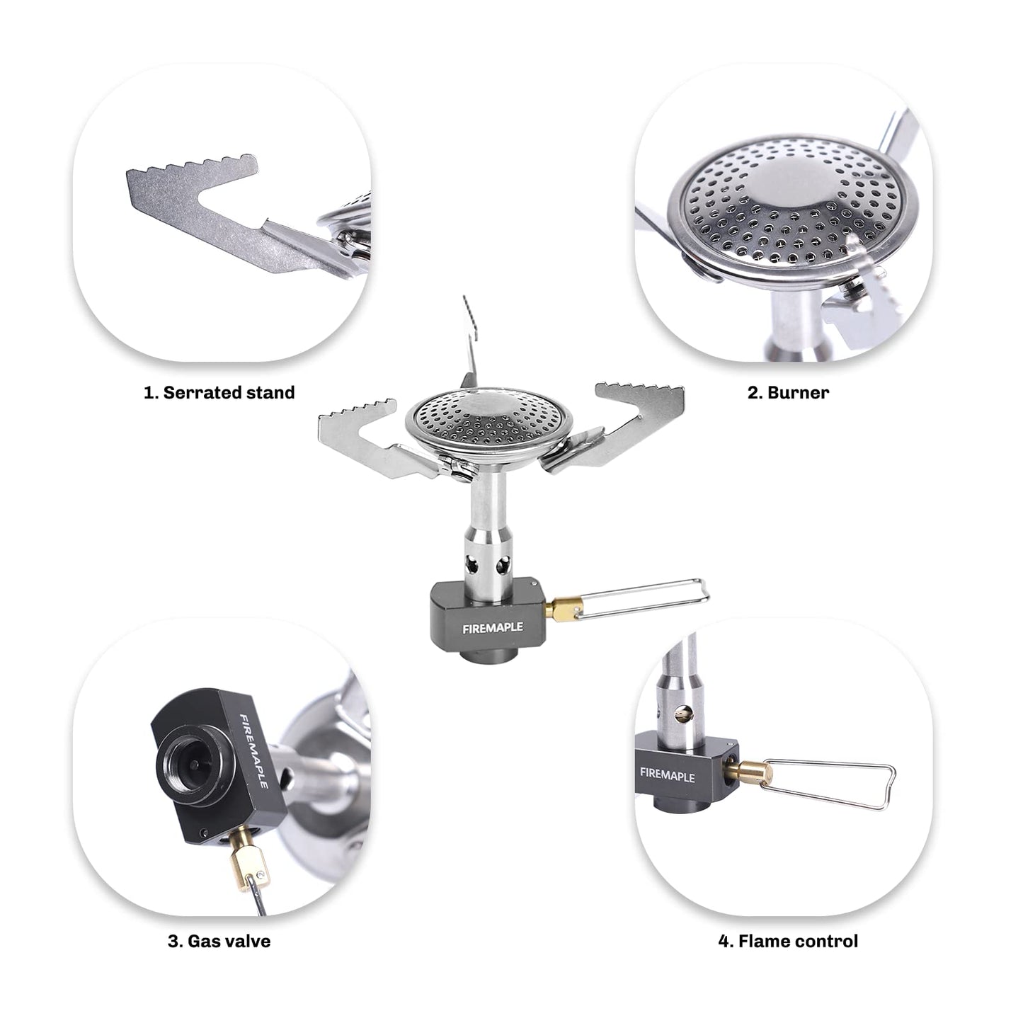 - Fire-Maple Buzz Compact Camping Gas Stove | 3100W Mini Pocket Backpacking Cooking Folding Burner -