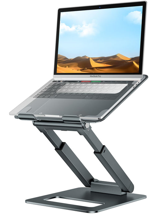 - Laptop Stand For Desk | Adjustable Height | Ergonomic Sit/Stand Computer Stand -
