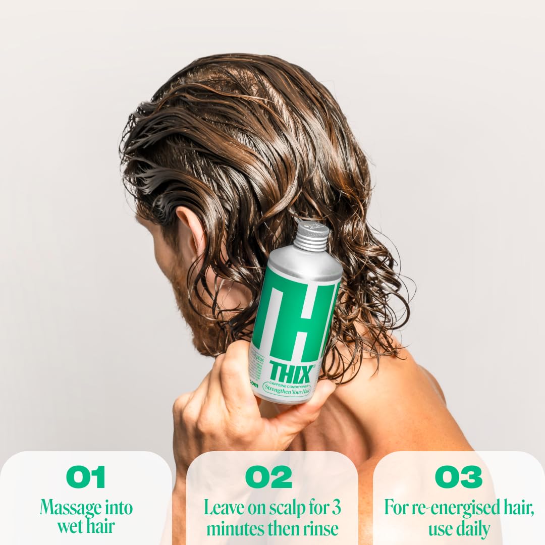 - THIX Caffeine Conditioner | Hair Growth, Biotin Infused | Vegan, Proteins and Vitamins -