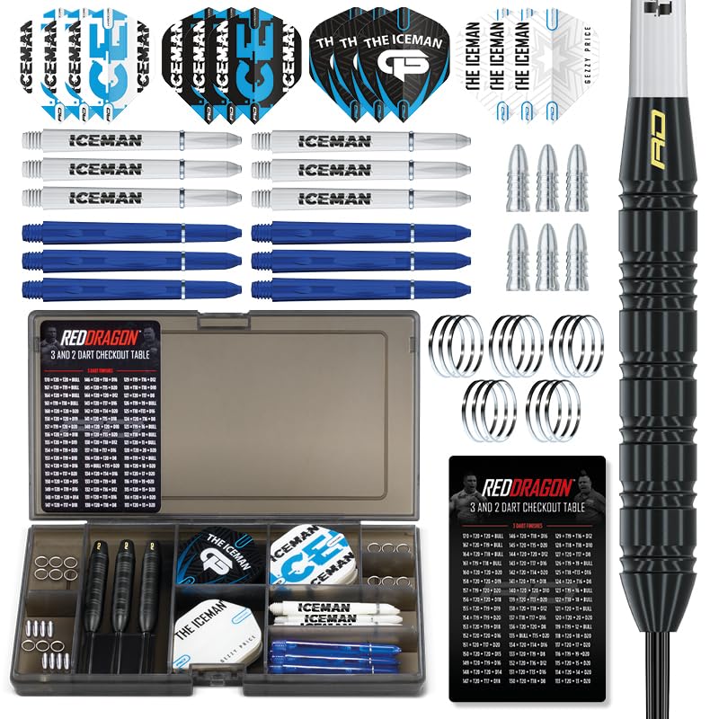 - RED DRAGON Gerwyn Price Iceman | Ultimate 50 Piece Darts Set -