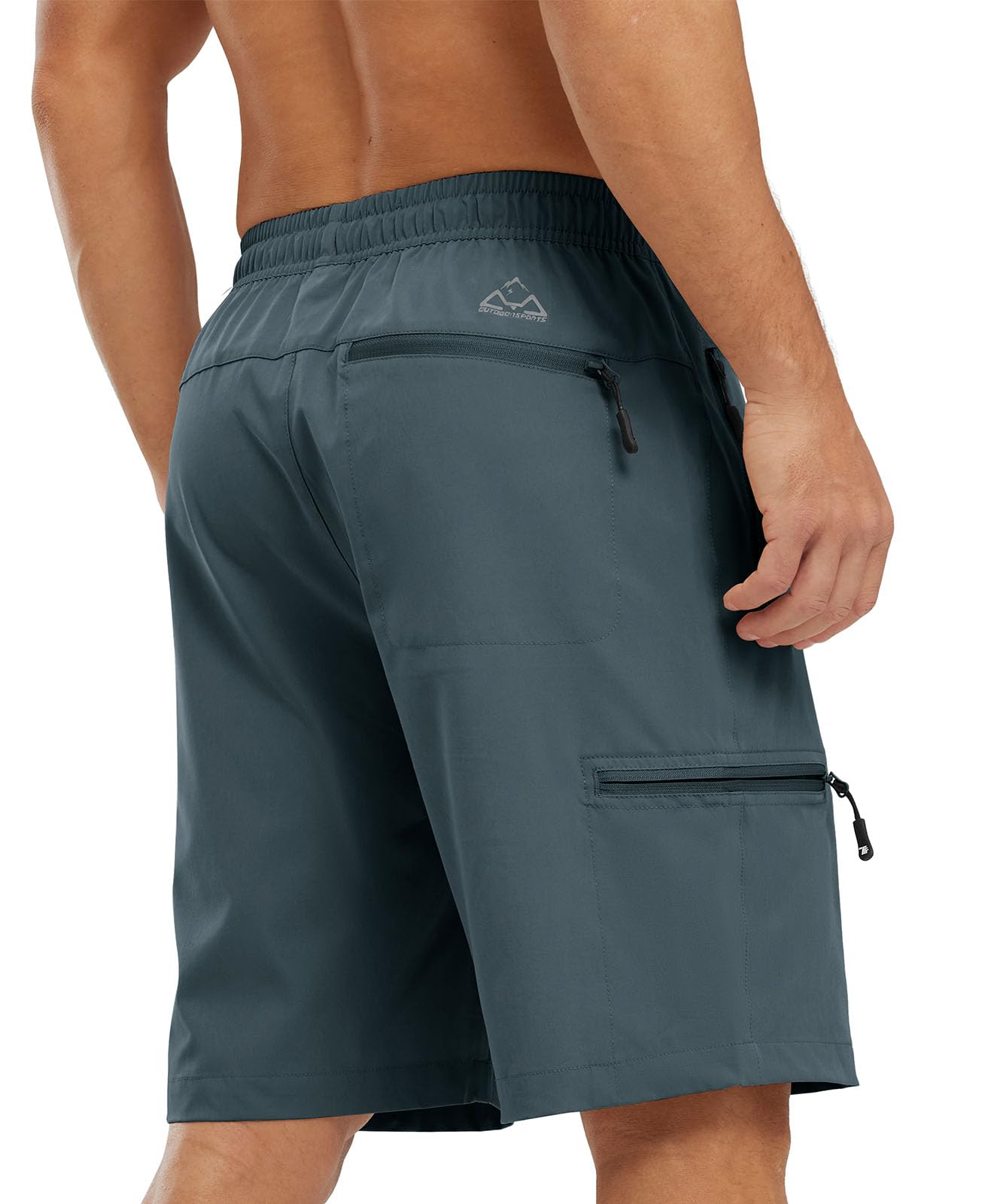 - YSENTO Mens Hiking Cargo Quick Dry Shorts Lightweight Outdoor Walking Work Shorts with Zip Pockets