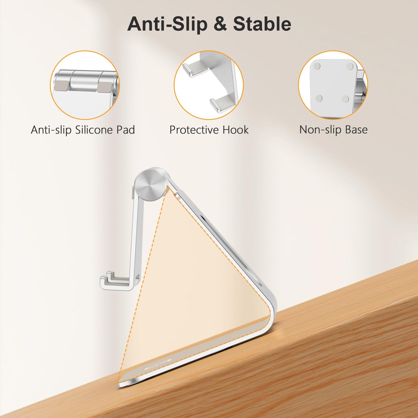 - Gritin Phone Stand, Adjustable Phone Holder Stand Dock -