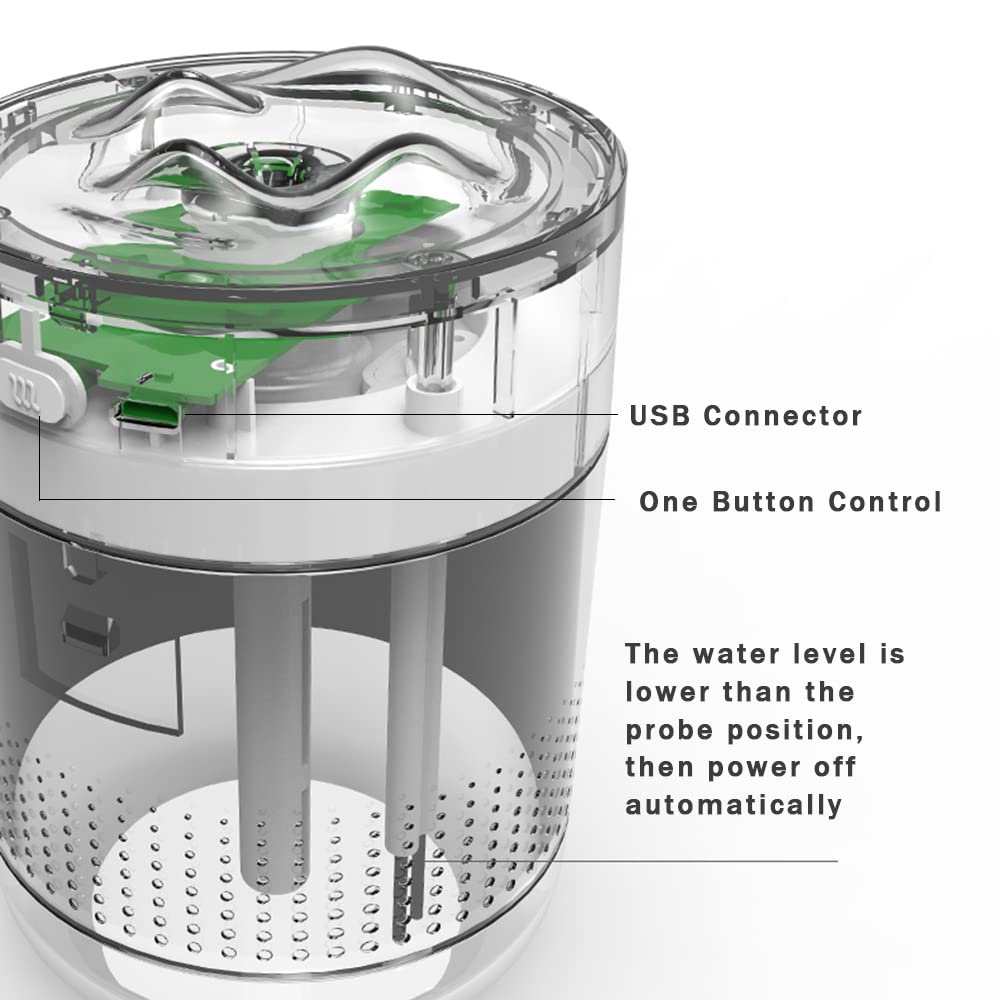 - Humidifier By Royalotic | Cool Mist Humidifier | 500ML -