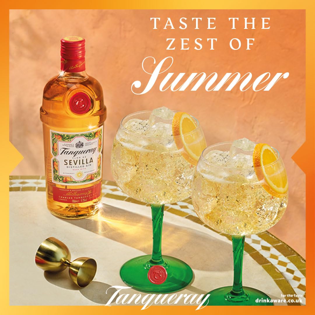 - Tanqueray Flor De Sevilla Gin | 41.3% vol | 70cl | Zesty | Citrus & Orange Gin | Flavoured Gin -
