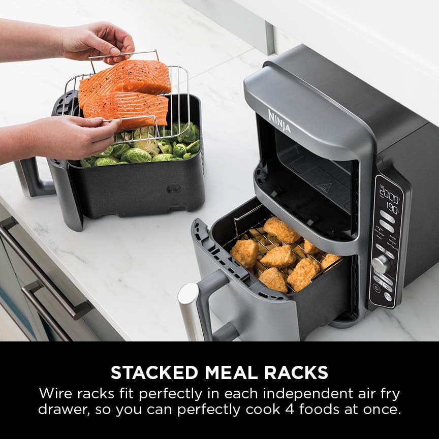 - Ninja Double Stack XL Air Fryer | Vertical Dual Drawer AirFryer -