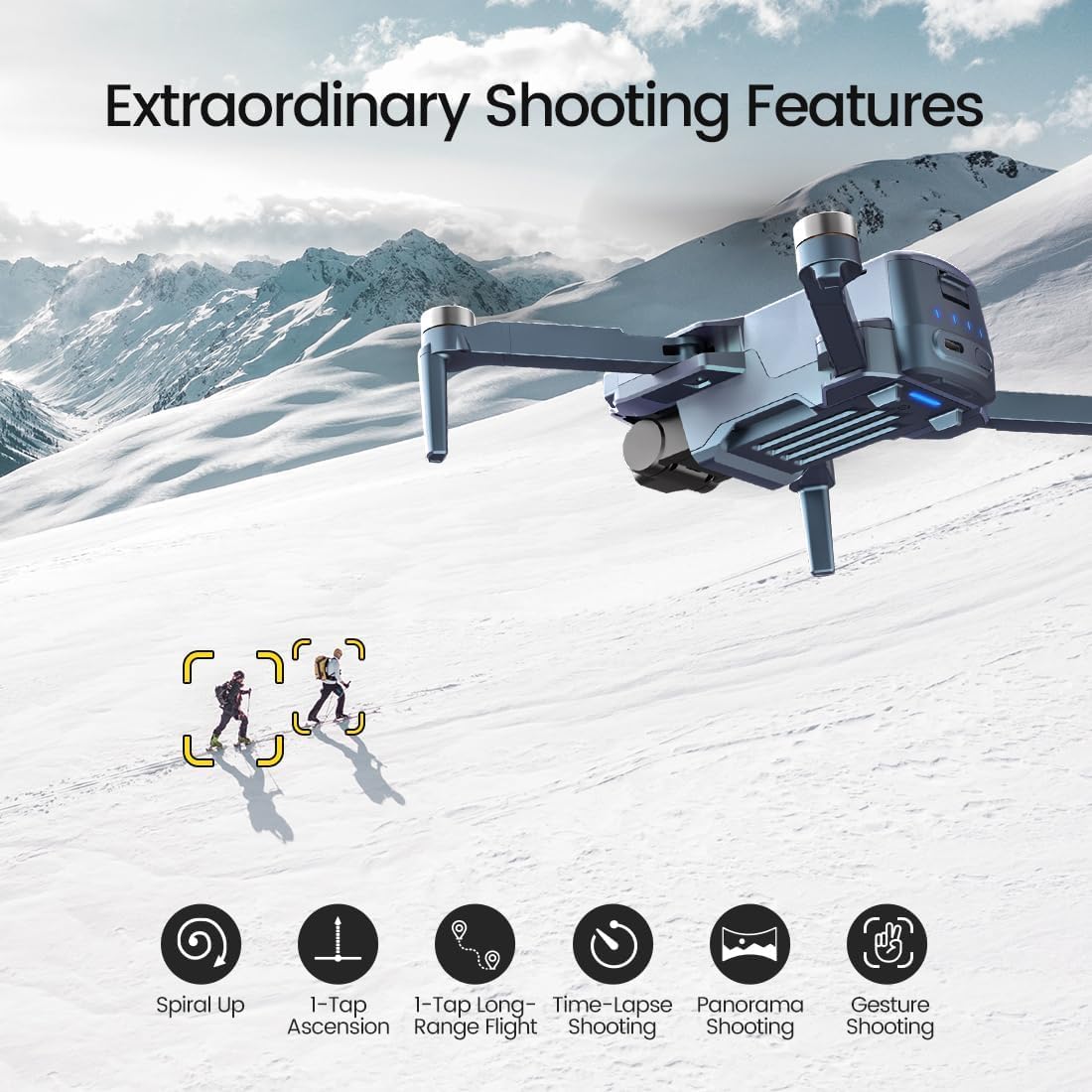 - Holy Stone GPS Drone With Camera | 4K | Foldable FPV RC Quadcopter -