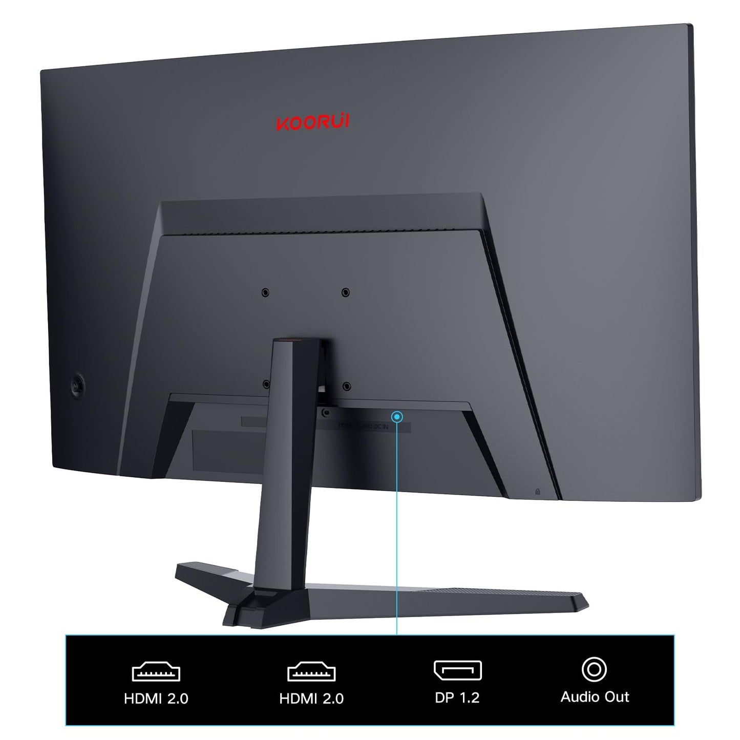 - KOORUI 24 Inch Gaming Monitor | FHD 1080P Curved Monitor | 165Hz VA 1ms 1500R PC Monitors -
