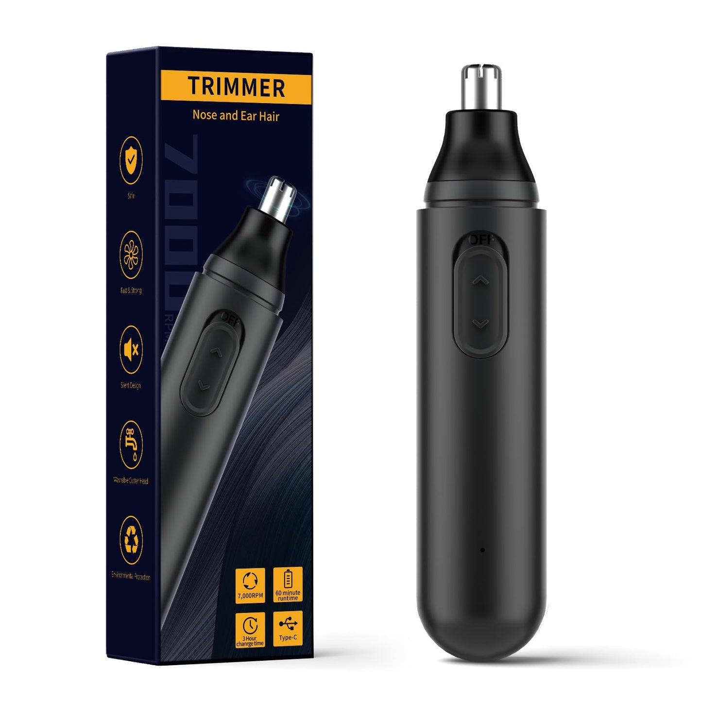 - Nose Hair Trimmer for Men | Professional Painless Rechargeable -