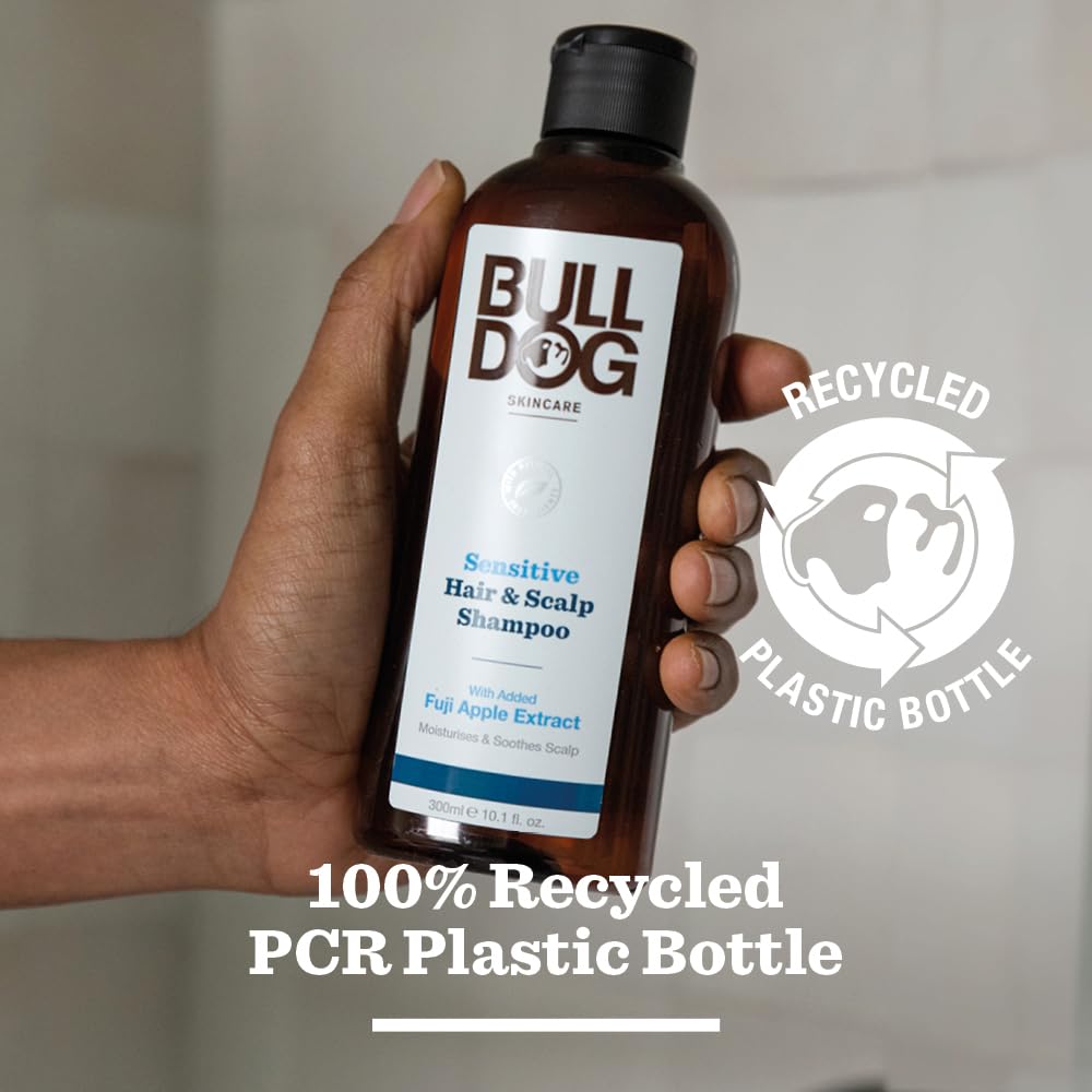 BULLDOG SKINCARE - Sensitive Shampoo For Men Cleanses & Soothes Scalp 300 ml