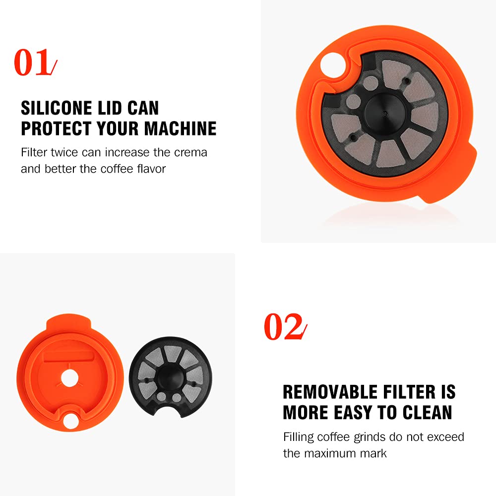 - RECAFIMIL Reusable Coffee Filter | Refillable Coffee Capsules Pods -