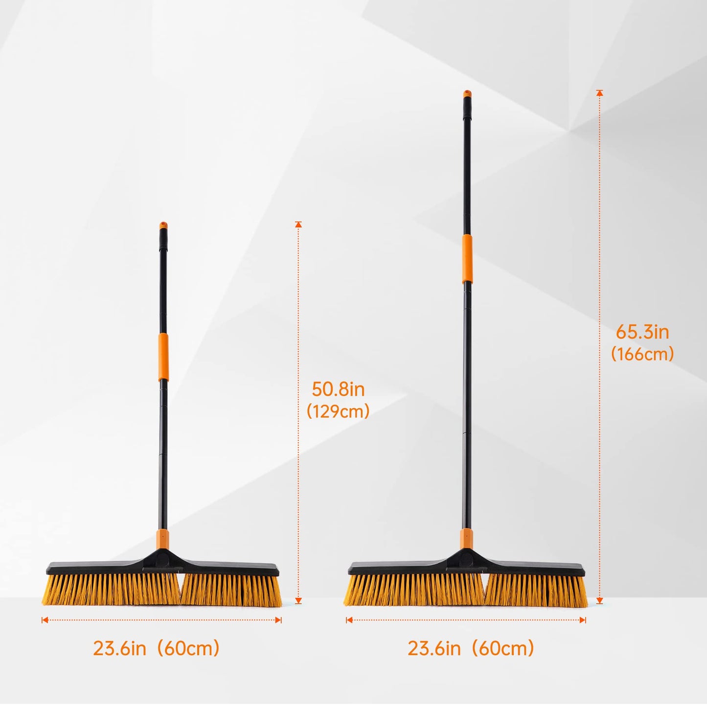 - Garden Broom | Yard Brush Heavy Duty Outdoor 2-1 CLEANHOME 166cm -