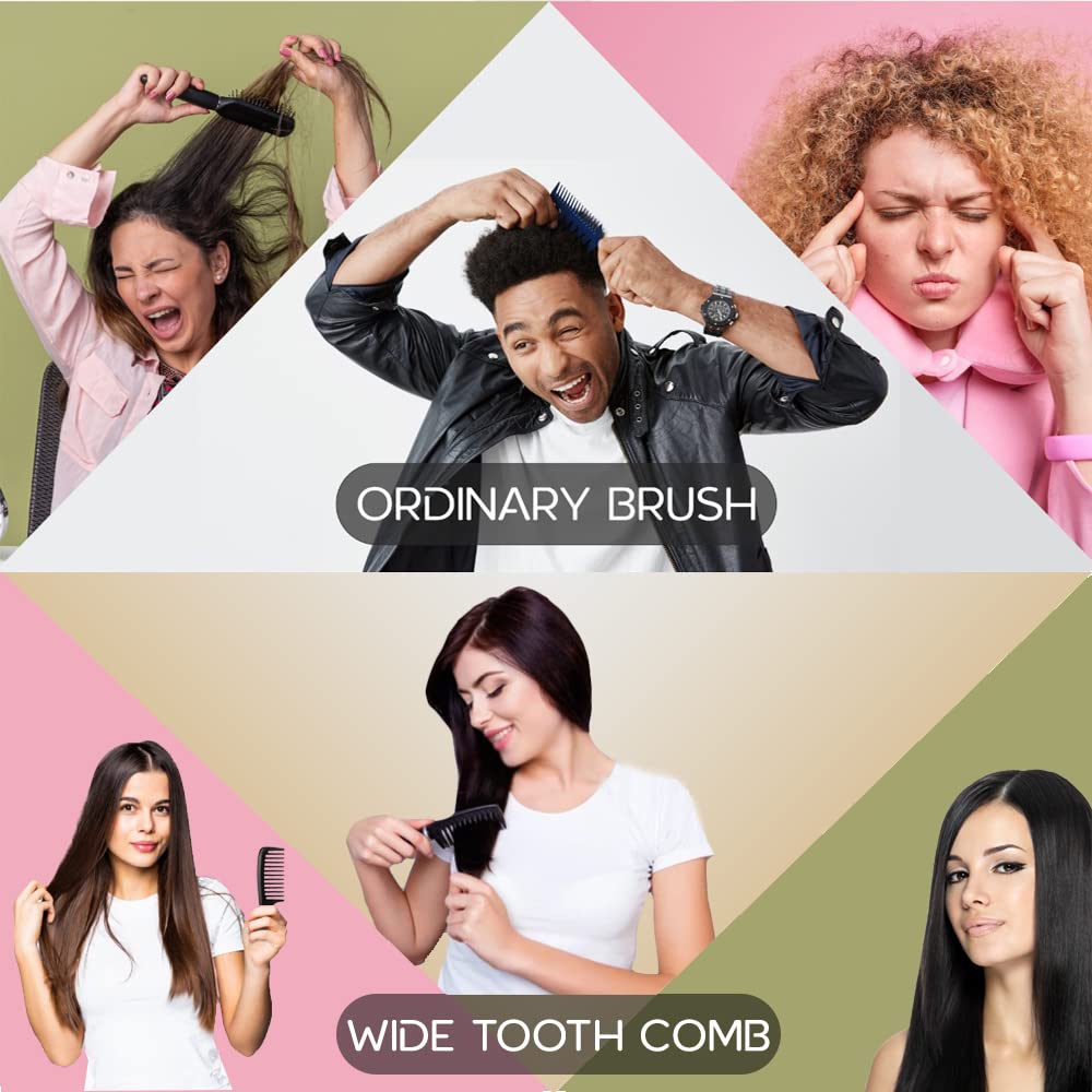 - Wide Tooth Comb - Smooth, Sturdy & Anti-Static