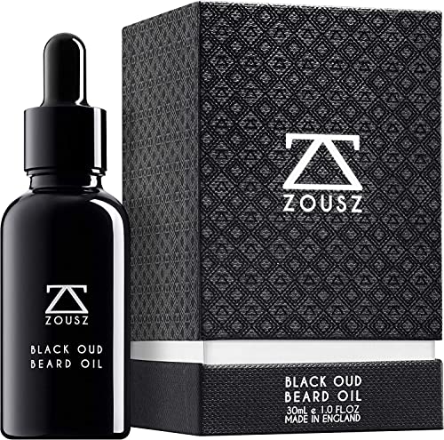 - ZOUSZ Black Oud Beard Oil for Men, Beard Moisturizer & Conditioner, Non-Greasy Men's Beard Care Essential