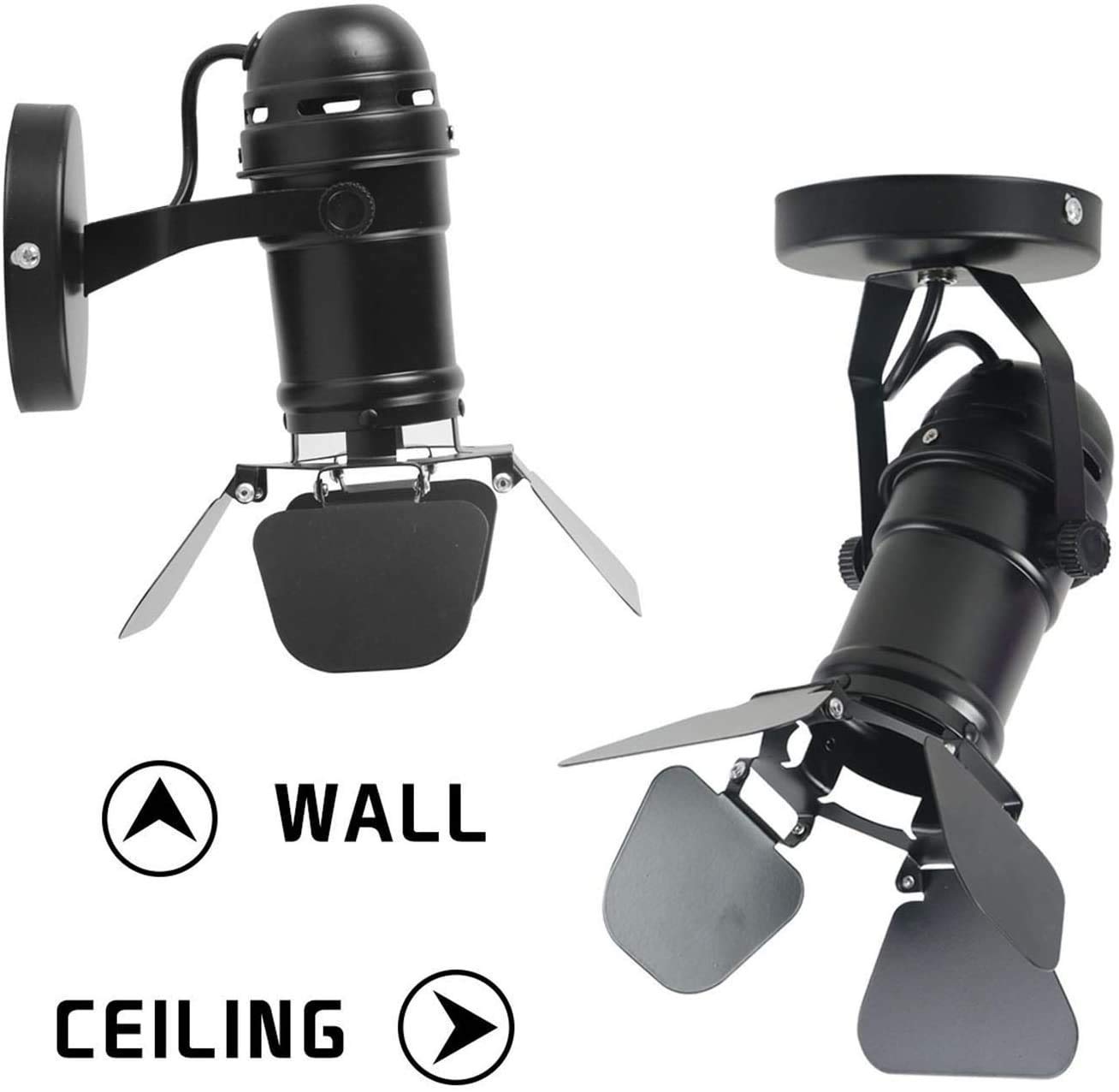 - Vintage Ceiling Spotlight Fixture E27 Spot Light Industiral Spot Wall/Ceiling Light -