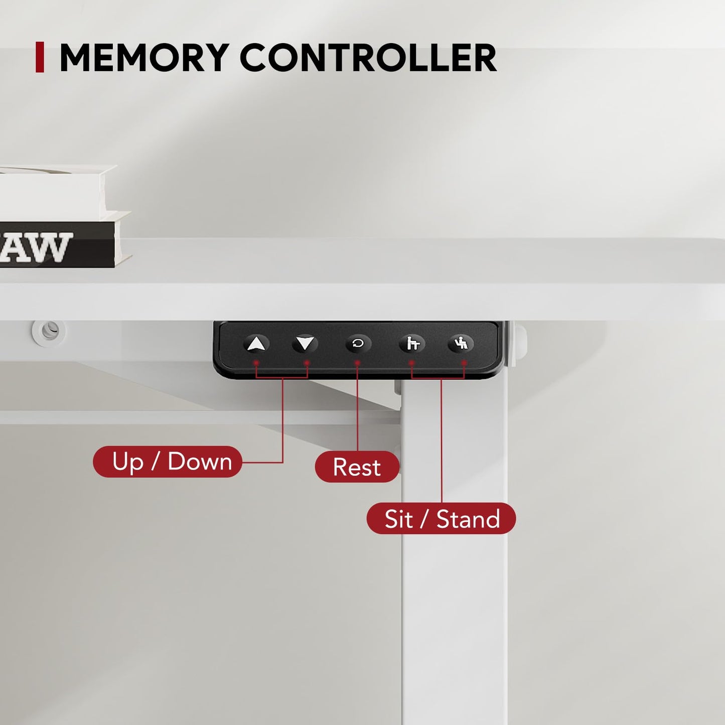 - SANODESK QS+110 * 60 | Electric Standing Desk | ONE PIECE | Height Adjustable -