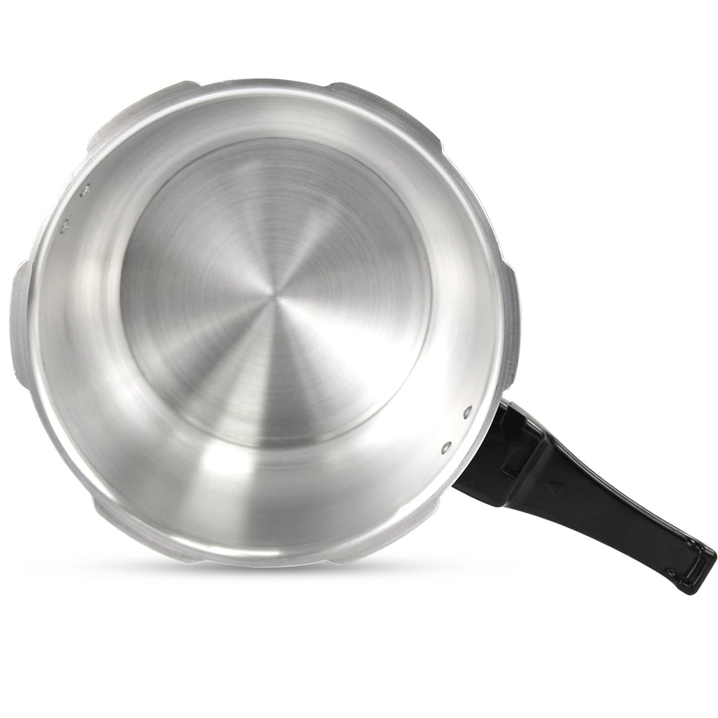 3.5 Litre Pressure Cooker for Kitchen & Catering, Aluminium + Stainless Steel, Suitable for all Hob Types Including Induction Hob - Silver