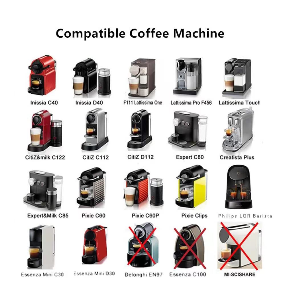 - Triplot Reusable Capsules for Nespresso OriginalLine | 6pcs Refillable Coffee Pods | Nespresso OriginalLine Machine -