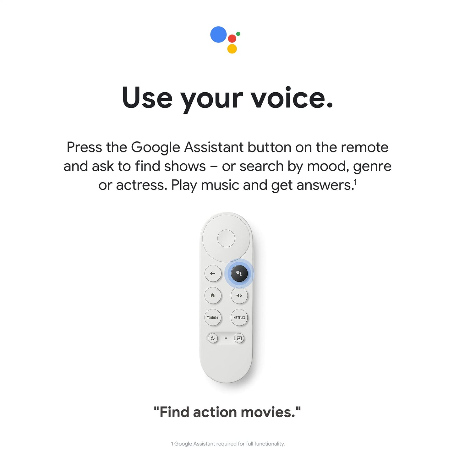 Chromecast with Google TV (HD) Snow – Streaming entertainment on your TV with voice search remote – Watch movies, shows, Netflix, NOWTV and more