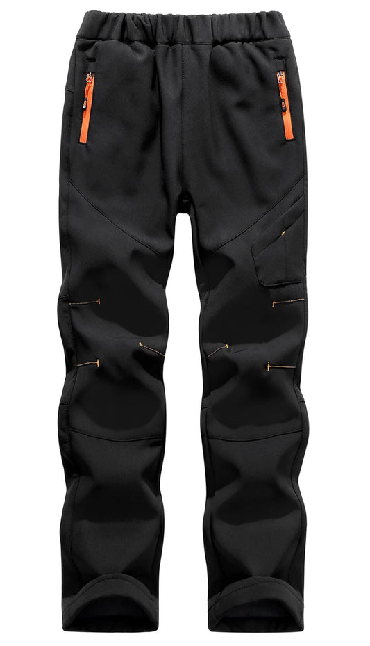 - SEAUR Kids Hiking Trousers | Waterproof Winter Trousers with Zip-up Side Pockets -