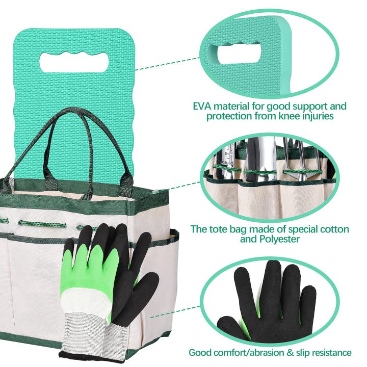 - LBSTP Gardening Hand Tool Gift Kit | 10 Piece Heavy Duty Garden Tool Sets -