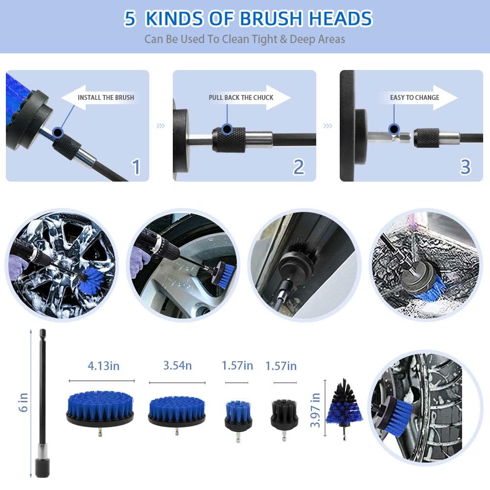 - Outigu Car Cleaning Kit | 30 Piece Car Detailing Kit -