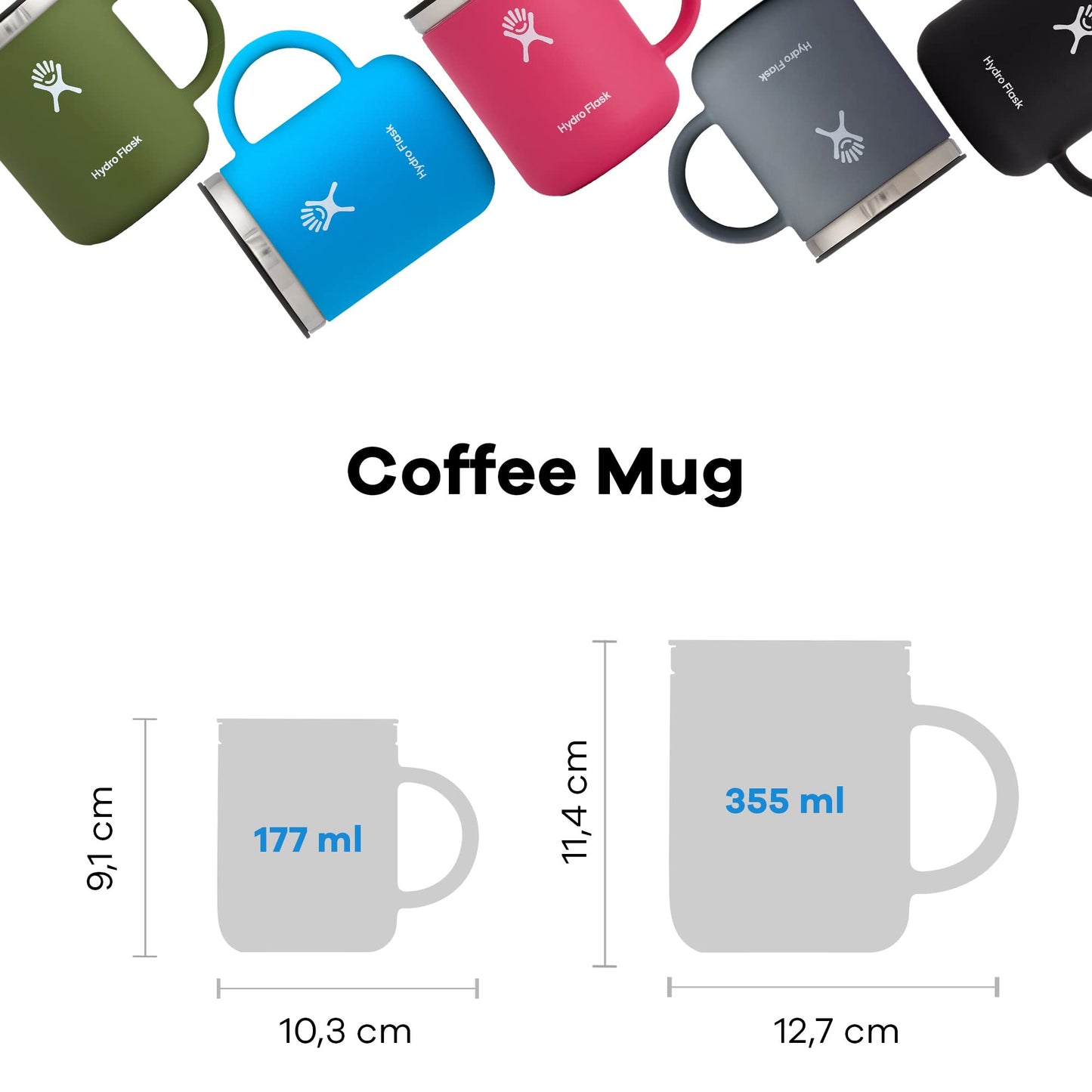 - Hydro Flask | Travel Coffee Mug 354 ml (12 oz) -