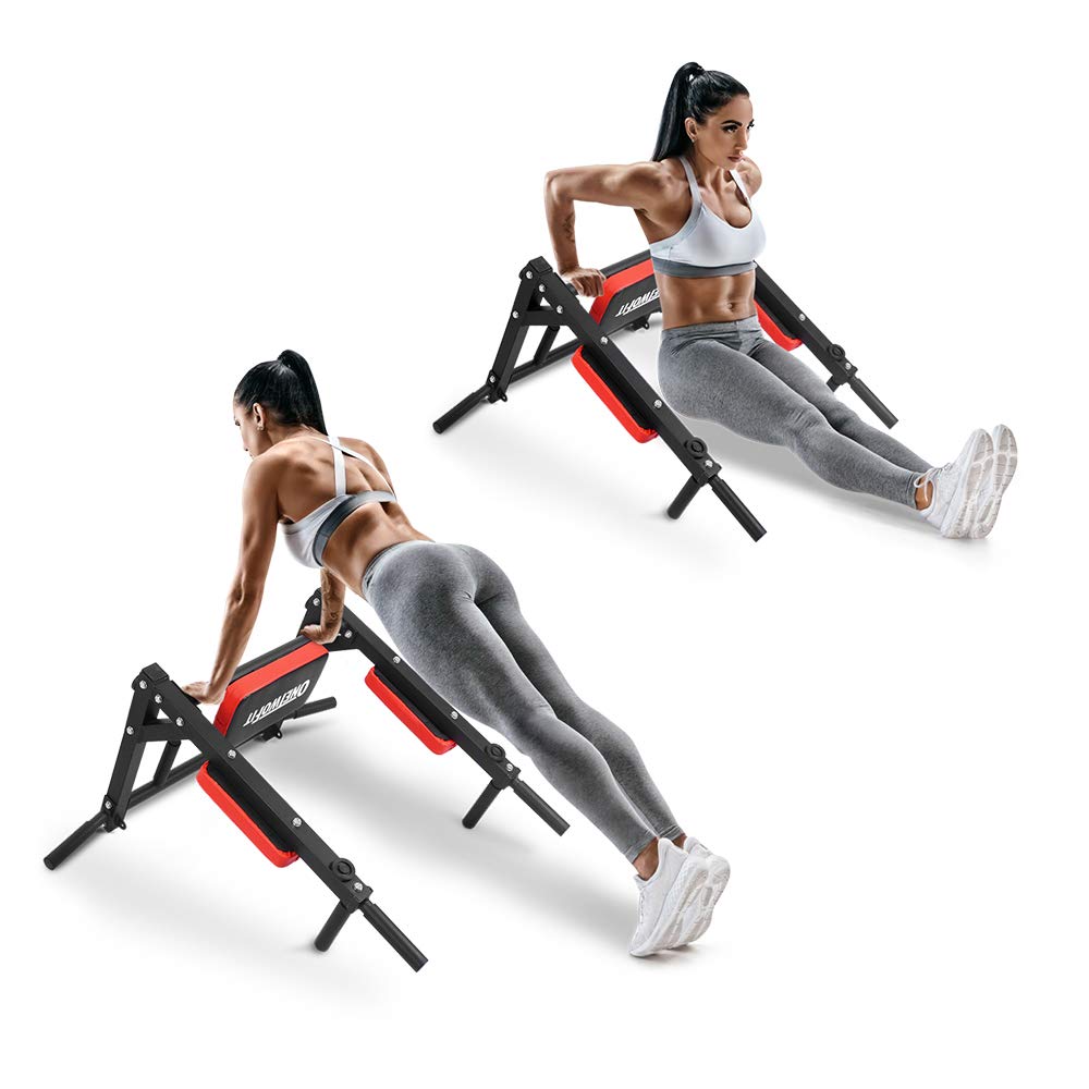 - OneTwoFit Multifunctional Wall Mounted Pull Up Bar/Chin Up bar | Dip Station for Indoor Home Gym -