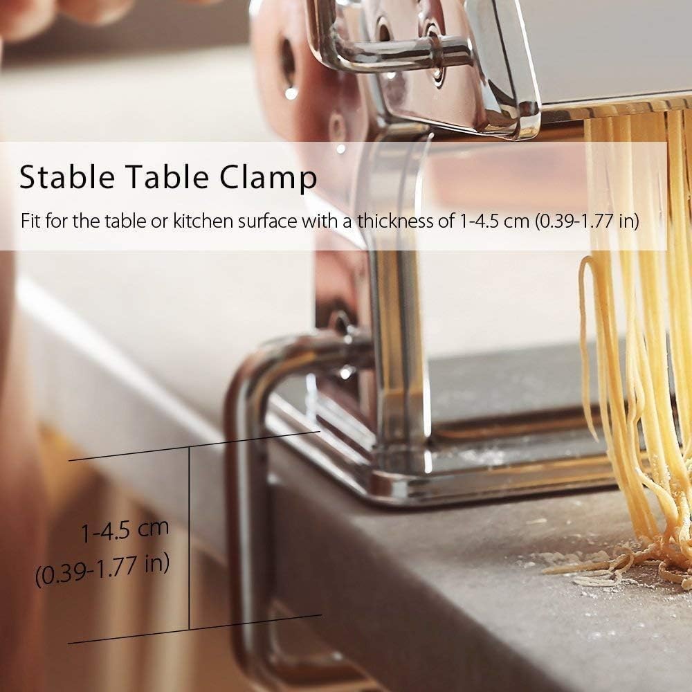 - Pasta Machine | 150 Roller Manual Pasta Makers with 7 Adjustable Thickness Setting -