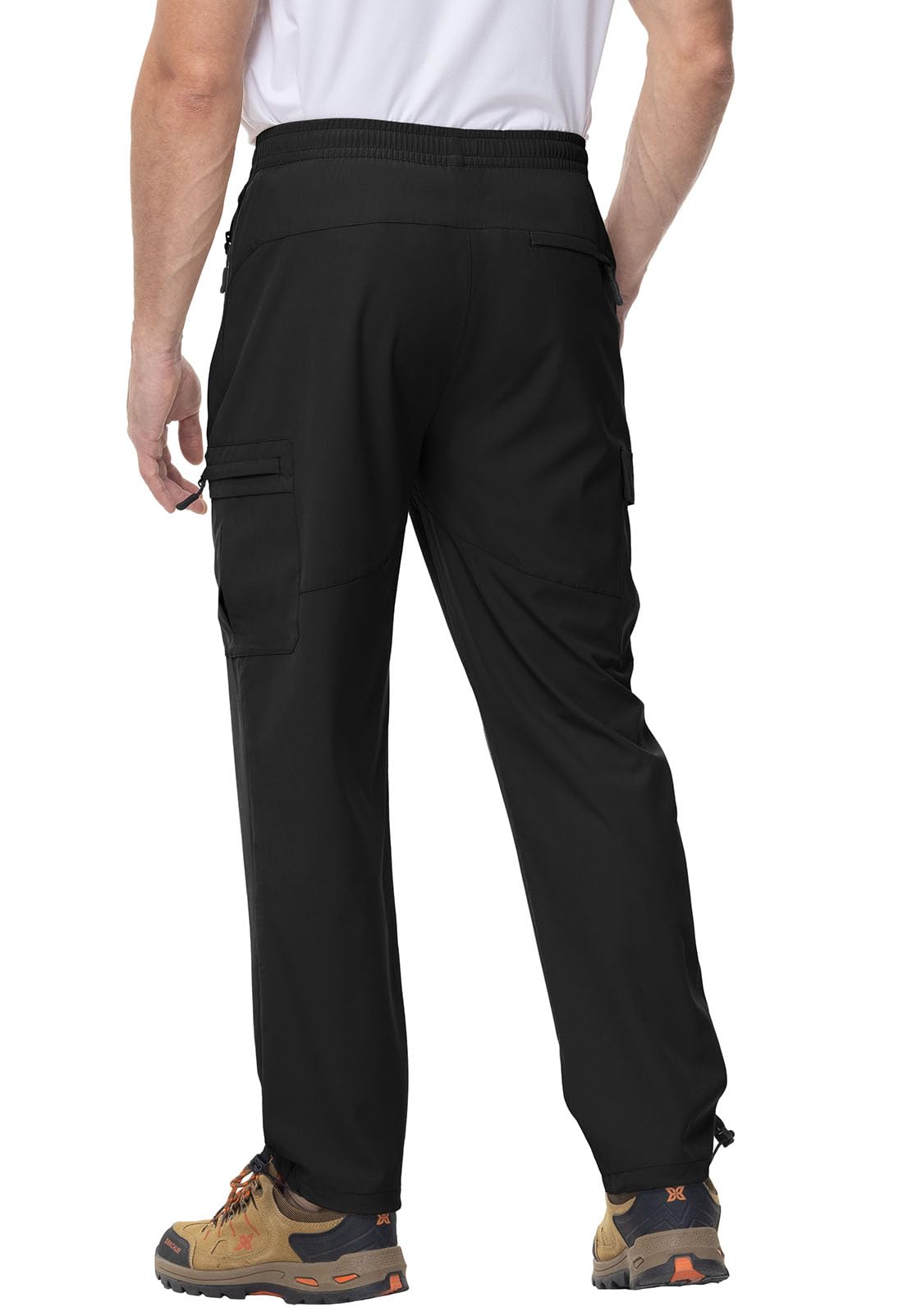 - YSENTO Mens Quick Dry Walking Hiking Trousers Outdoor Lightweight Breathable Trekking Work Trousers with Zip Pockets