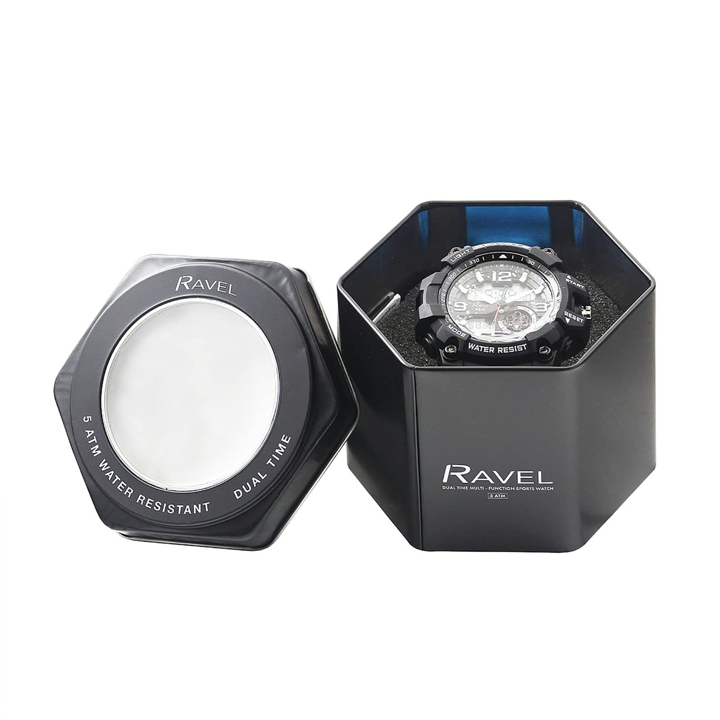 - Ravel | Mens 5ATM Ana-Digi Quartz Watch with Light | Yellow -