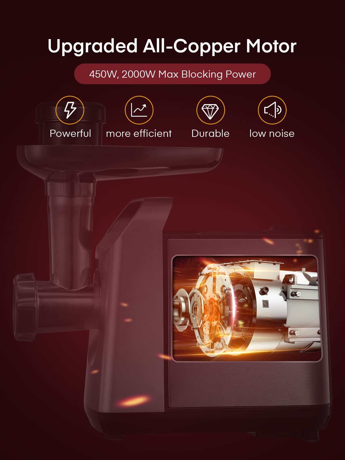 - Electric Meat Mincer Grinder | Stainless Steel 3 in 1 Meat Grinder & Sausage Stuffer -