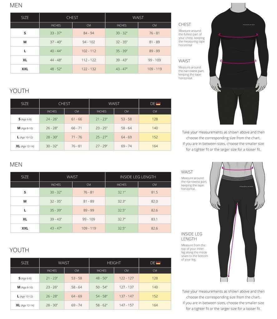 - PowerLayer Skins for Boys | Kids Base Layer Thermal Long Sleeve Top -