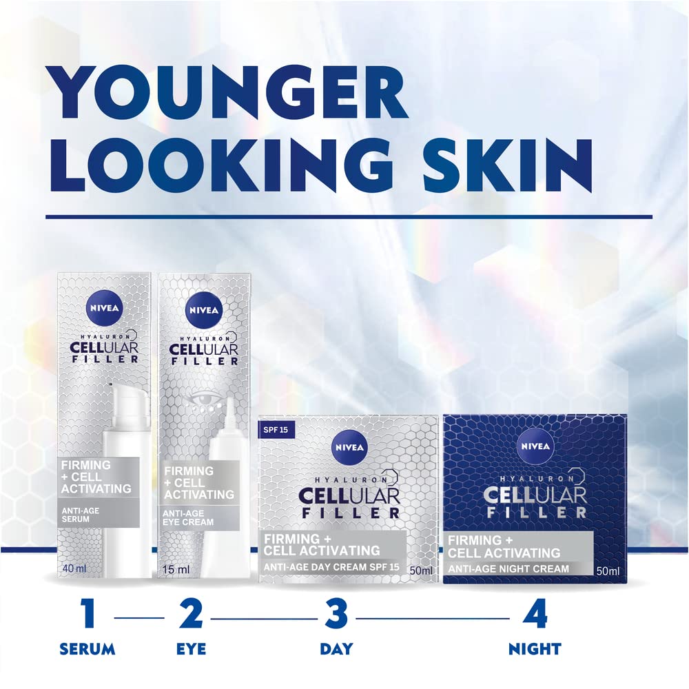 - NIVEA Hyaluron Cellular Filler Anti-Age Eye Cream | (15 ml) -