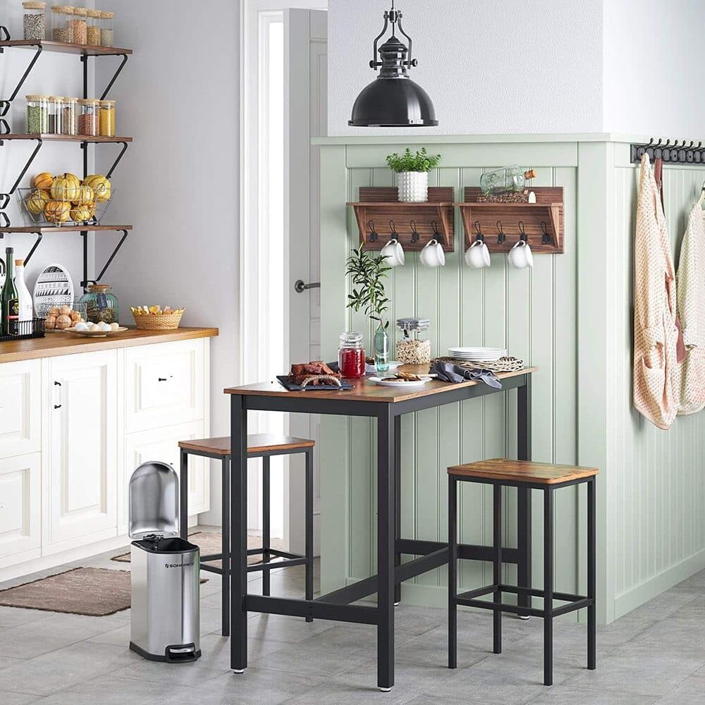 - VASAGLE Bar Table, Industrial Kitchen Table -