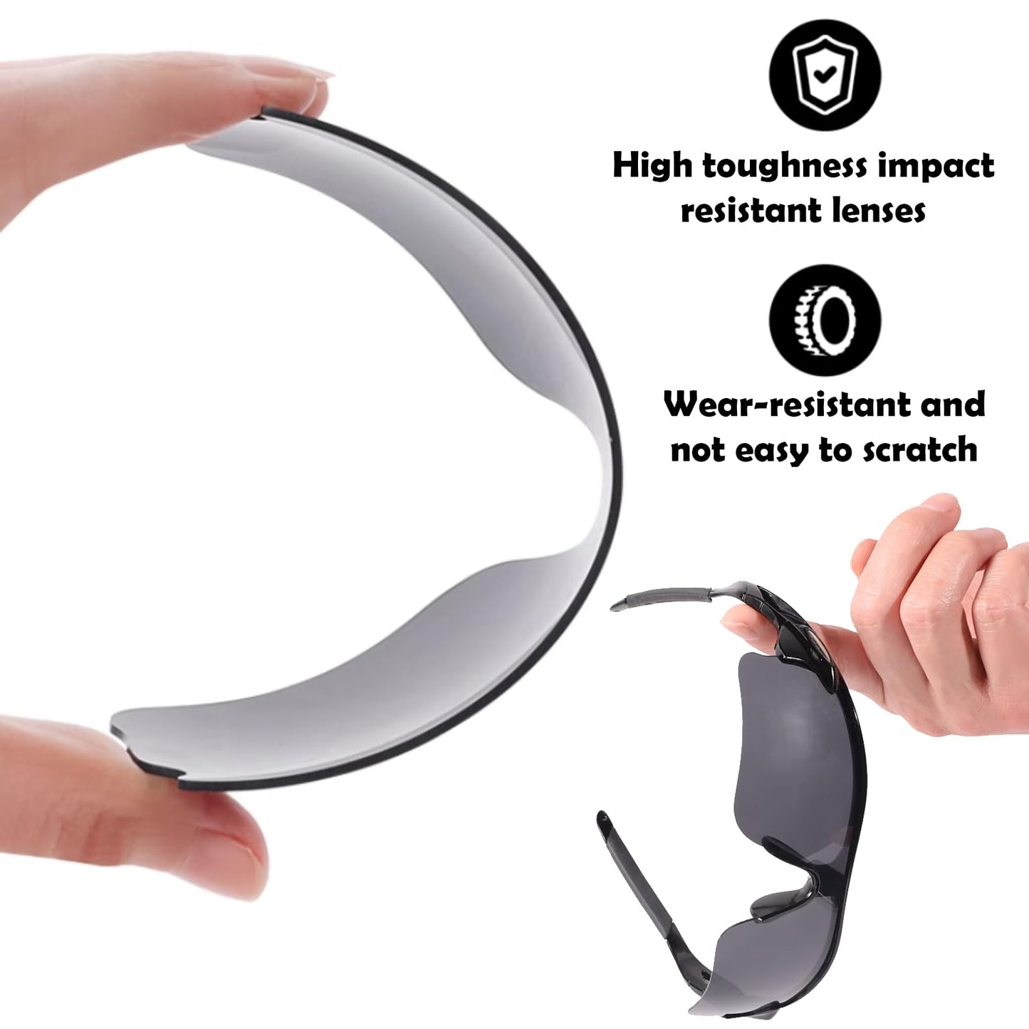 BDSHUNBF 2 Pcs Cycling Glasses, Sports Sunglasses, Cycling Sunglasses for Men Women, Sun Glasses UV400 Protection Ski Goggles Outdoor Bicycle Motorbike Driving Fishing Running Fishing Goggles