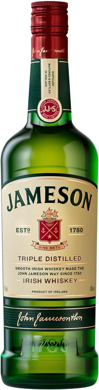 - Jameson Irish Whiskey Original Blended | Triple Distilled | 70cl -