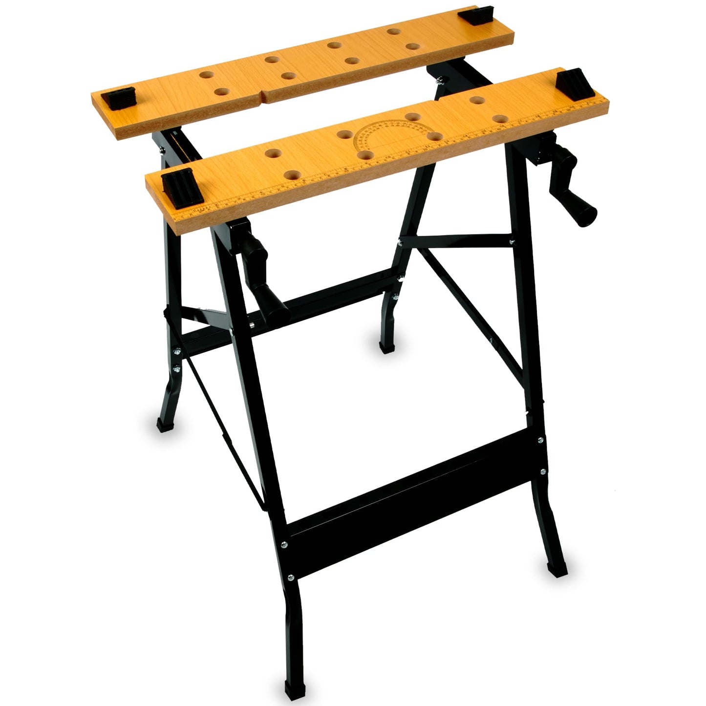 - ZENO Workbench Tool Stand | Foldable Work Bench with Heavy Duty Steel Frame