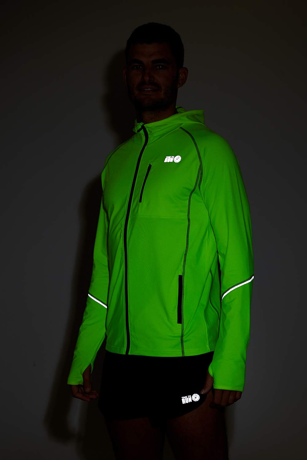 - Men's Running Hoodie Jacket | Thermal Full Zip With Pockets -