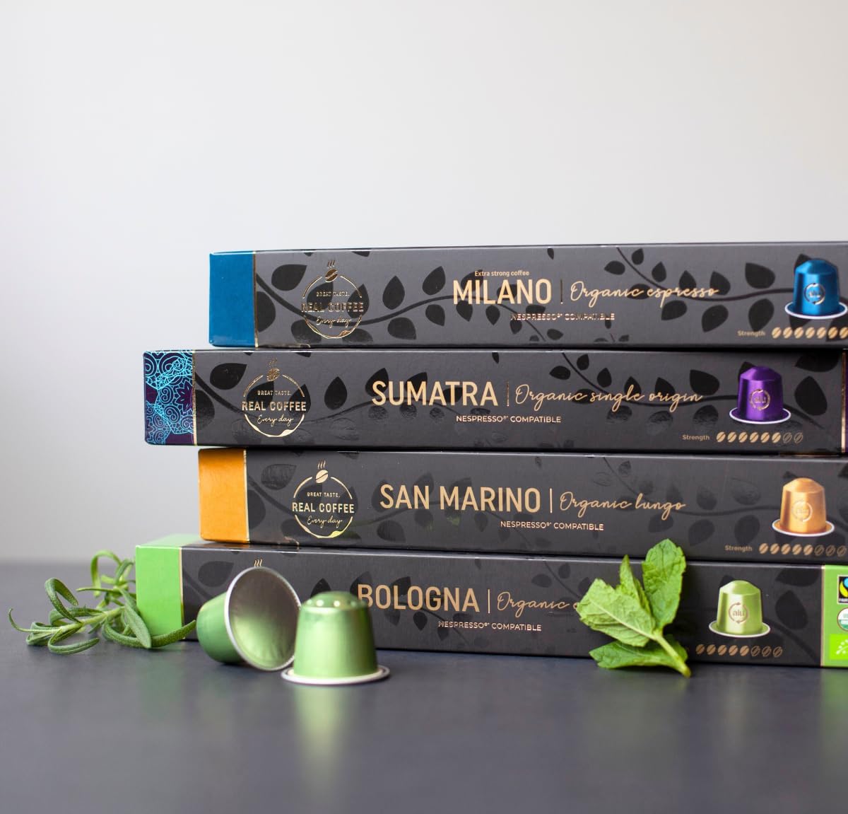 - Sumatra Single Origin Organic Coffee | 100 Nespresso Compatible Pods | Dark Roast -