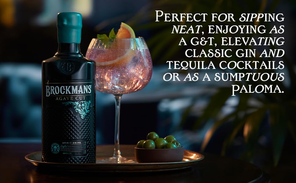 Brockmans Agave Cut crafted with Brockmans Gin, premium Mexican Agave Spirit and Pink Grapefruit, a small batch production 70cl, with gift box 41.2% abv