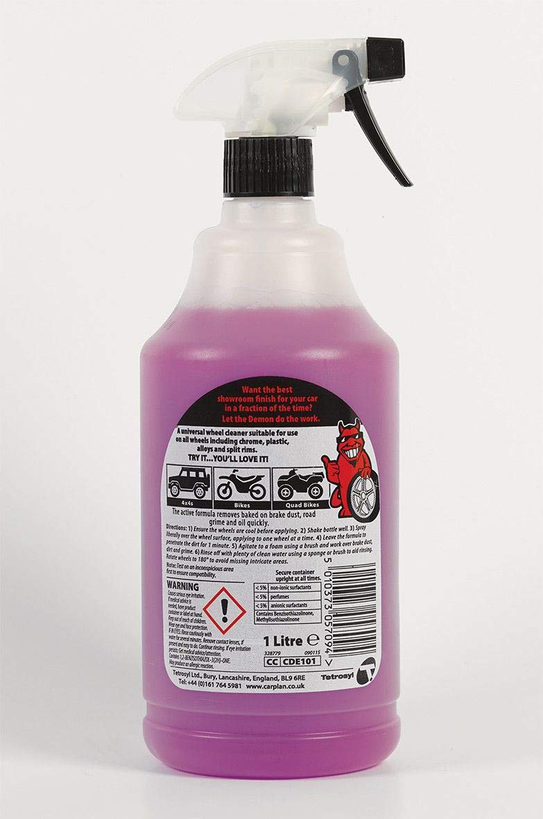 CarPlan Demon Wheels, Fast Wheel Cleaner, 1 Litre (Pack of 2)