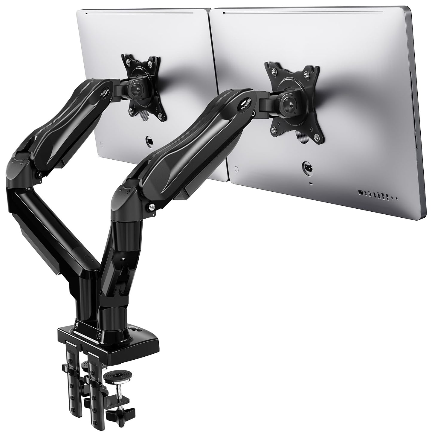 - HUANUO Dual Monitor Stand For 13 to 30 Inch Screens | Dual Monitor Arm Desk Mount -