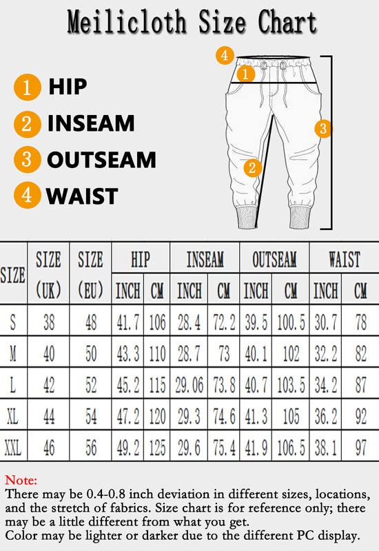 - Meilicloth Mens Jogging Bottoms-