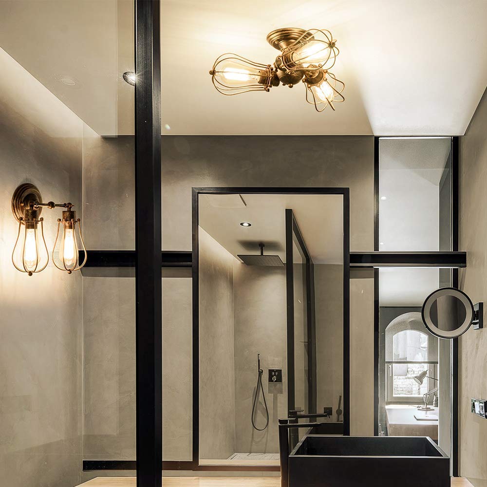 - Luling Vintage Ceiling Light | Industrial | Rustic Ceiling Light -