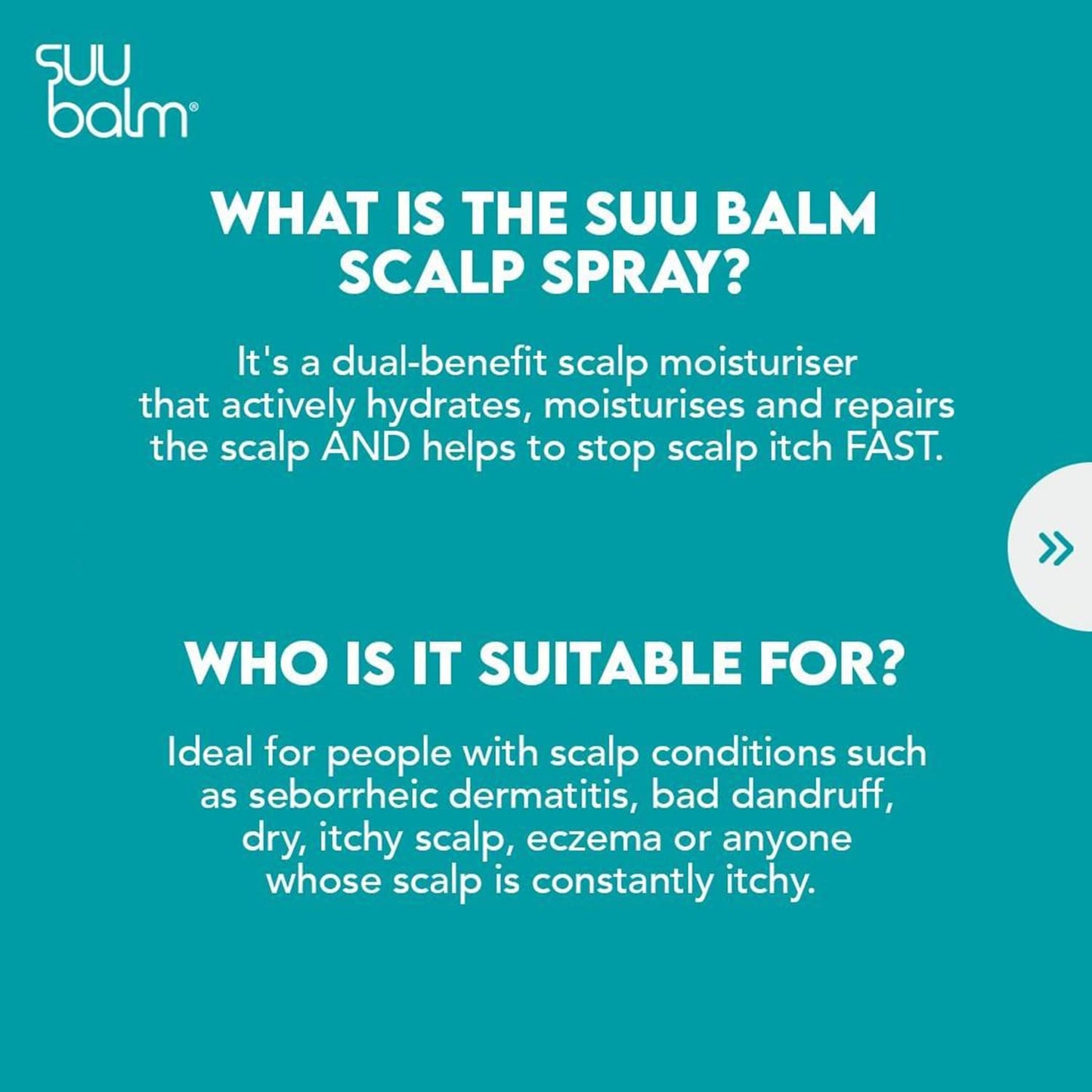 - Suu Balm | Scalp Care Rapid Itch Relief Spray Moisturiser | For Dry, Itchy, Flaky Scalp | 40ml -