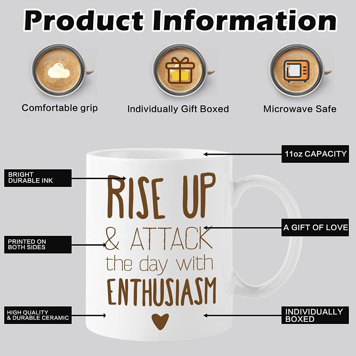 - UNIQUILLING Personalised Mug Print 2 Sides- Personalised Gift for Dad Fathers Day-Custom Mug -