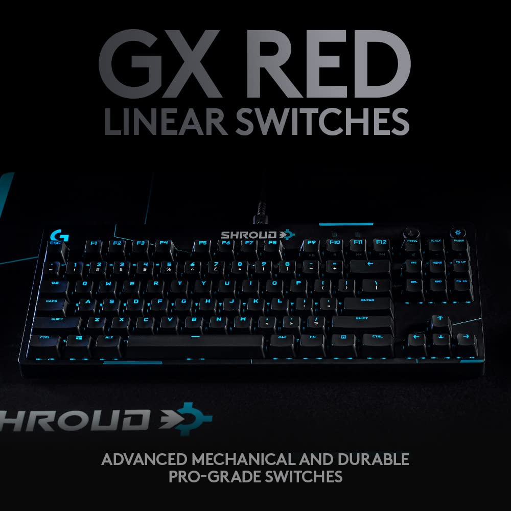- Logitech G PRO TKL Shroud Edition Mechanical Gaming Keyboard -