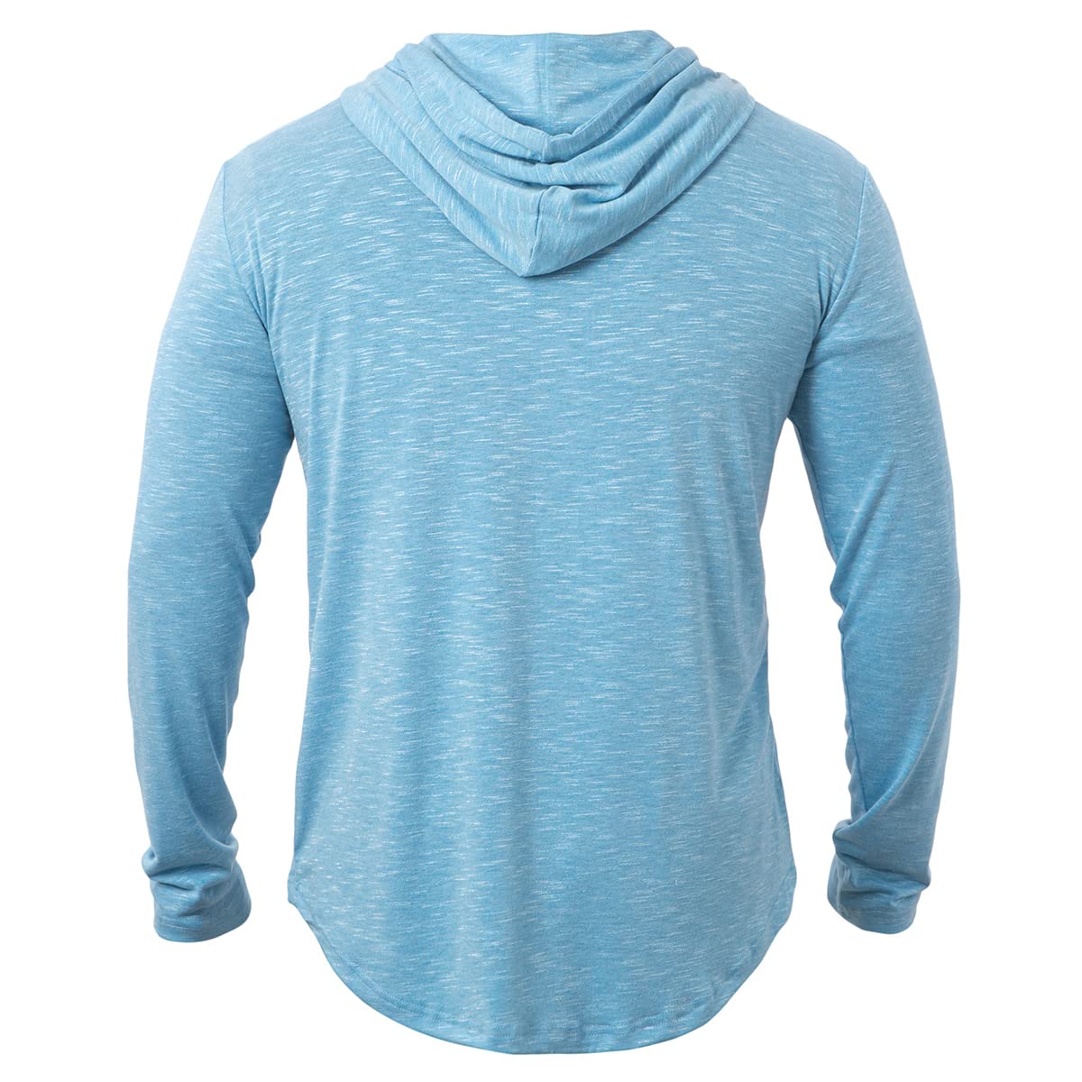 CARWORNIC Men's Quick Dry Hooded Tops Lightweight Running Hiking Athletic Hoodies Long Sleeve Thin Breathable Golf Top Active Sports Gym T-Shirt Men Outdoor Casual Fishing T Shirt Blue